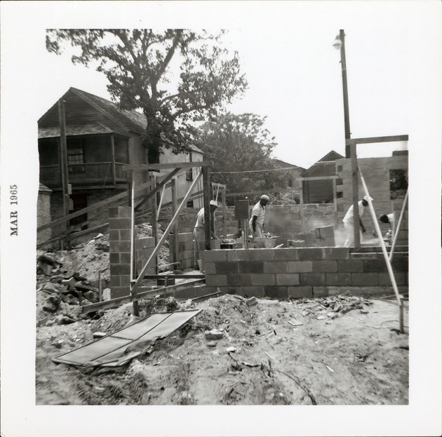 Construction of the Triay House, looking West - page 1